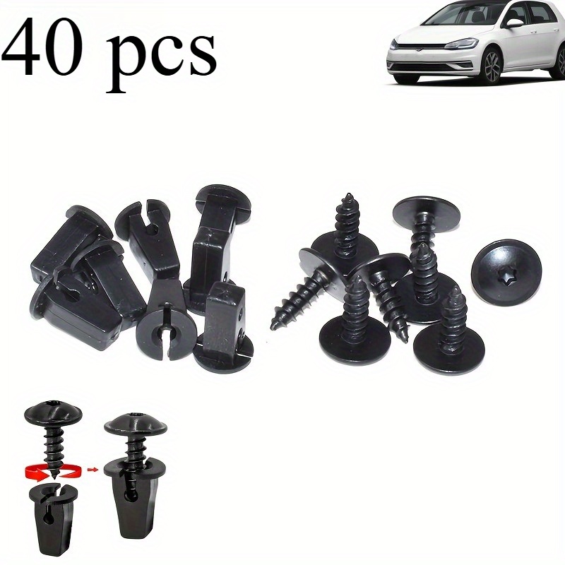 E-shop 40-teiliges Set – Langlebige, rutschfeste Befestigungen passend für VOLKSWAGEN, für AUDI, für BMW, Skoda Motors Serien