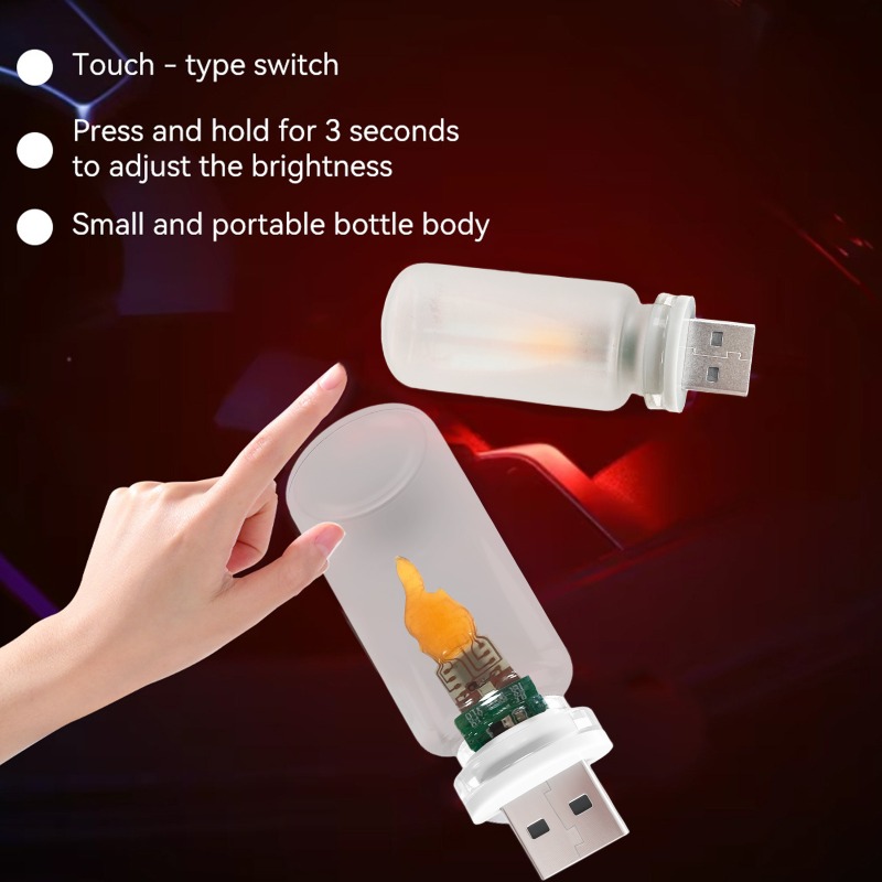 fun led interior lighting for rvs ambient usb flame light   parts accessories usb powered ideal for vehicle and bedroom lighting     rvs car   decor bedrooms and   a romantic atmosphere Product details 0