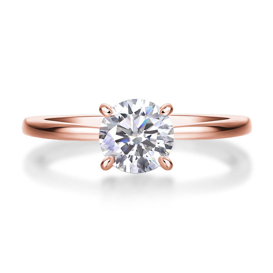 S925 Silver Couple Rings with Moissanite, Elegant Gift Box