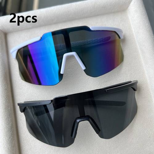 2pcs new unisex fashion glasses for running and cycling protection fashion glasses fashion eyewear exquisite classic and cool trendy and stylish simple and elegant vintage holiday gift commuter style