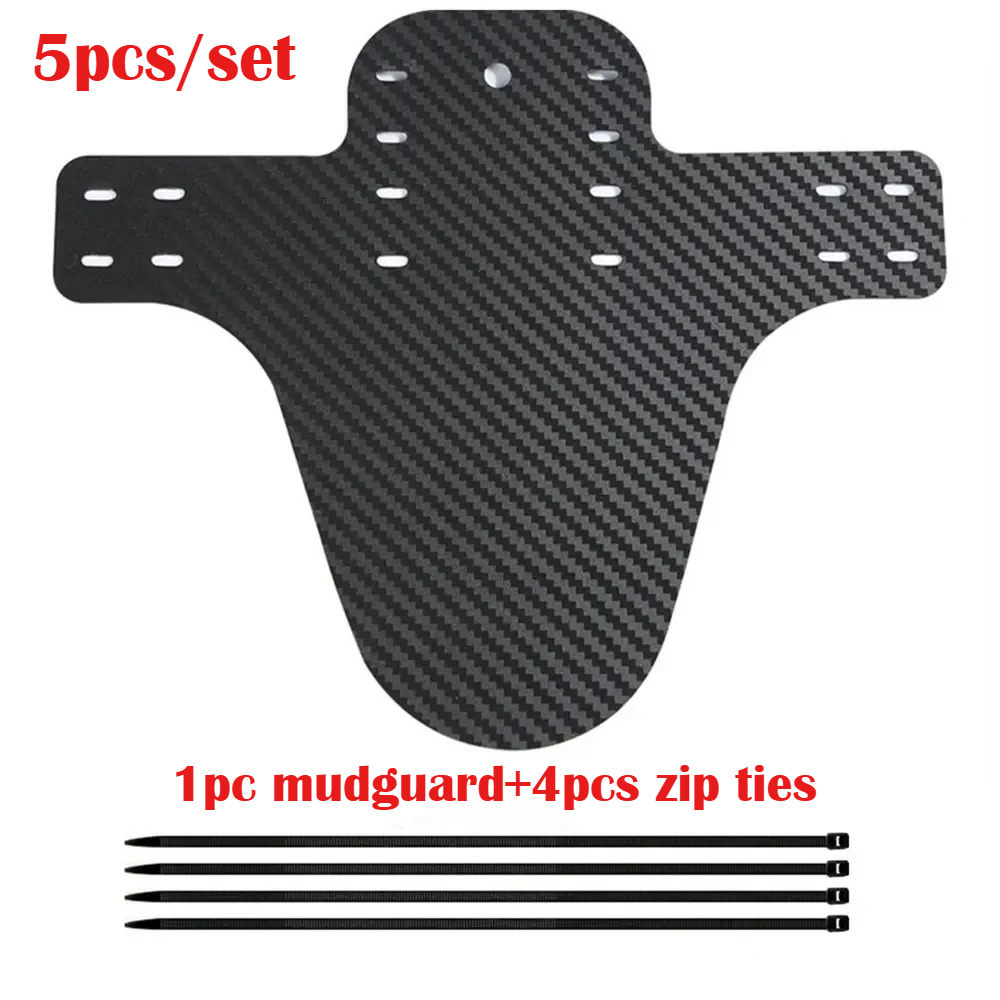Image of Bicycle Fender Mountain Carbon Pattern Bike Mud Guard For Front Rear Wheel Mudguard Ultralight Cycling Mtb Fender