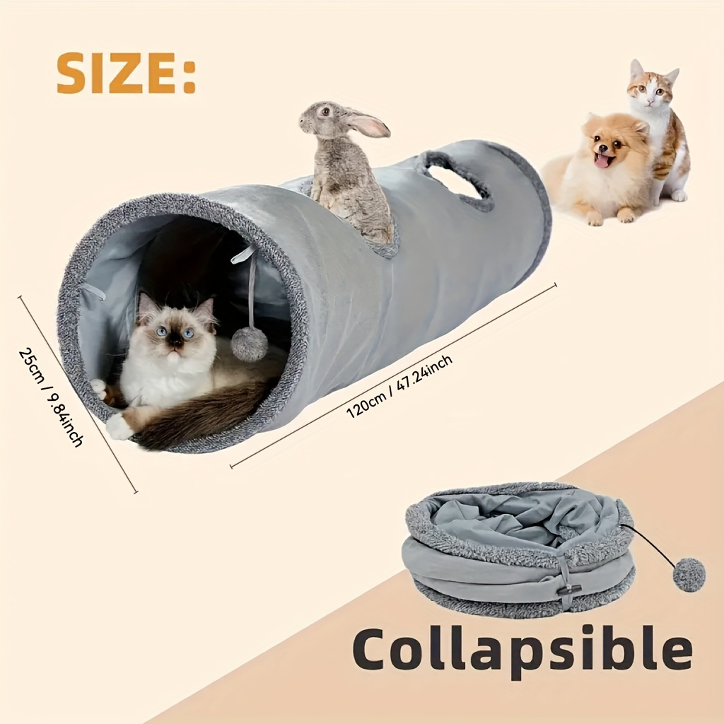 cozy foldable cat toy double sided velvet play Temu Australia