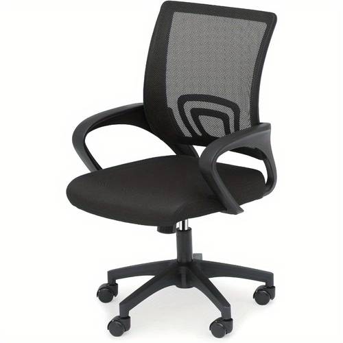 heavy duty ergonomic office chair with lumbar support adjustable height desk chair wide seat cushion 300lbs capacity swivel wheels for home office gaming no assembly needed easy to office chair covers stretchable sturdy metal base