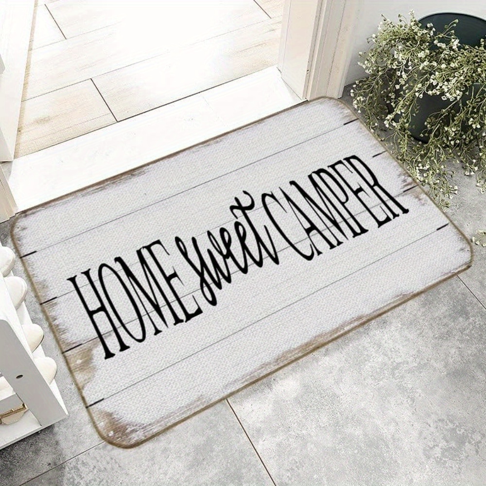   camping door mat indoor outdoor rugs entrance   welcome mat campsite floor mat rv travel trailer kitchen mat front door porch