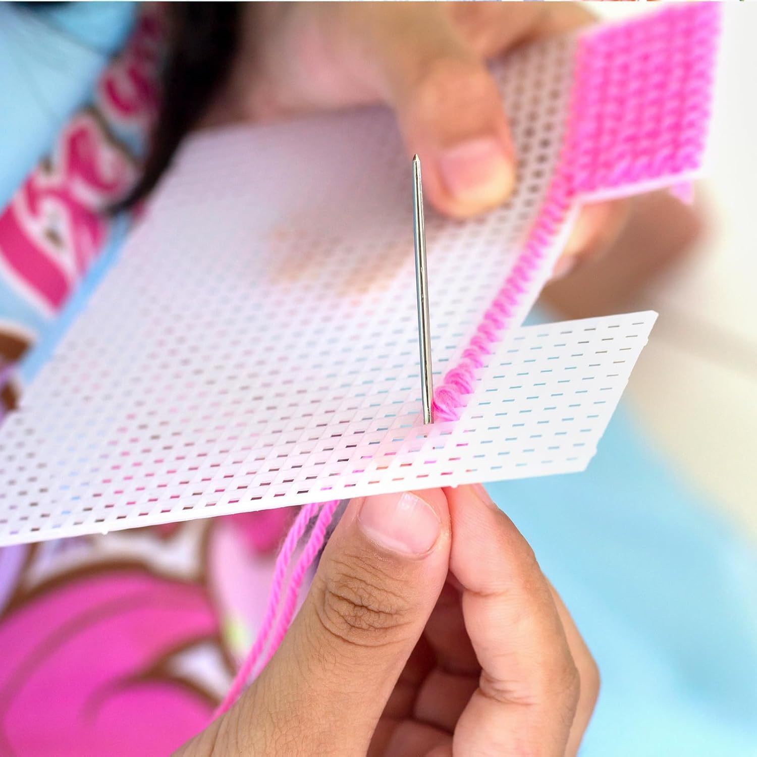 8-Sheet Pack Plastic Canvas Mesh Cloth for Crafts