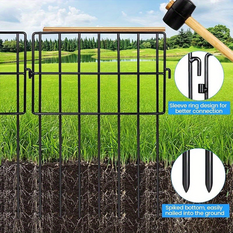 18/25- barrier fence no digging, inch anti-dig garden border