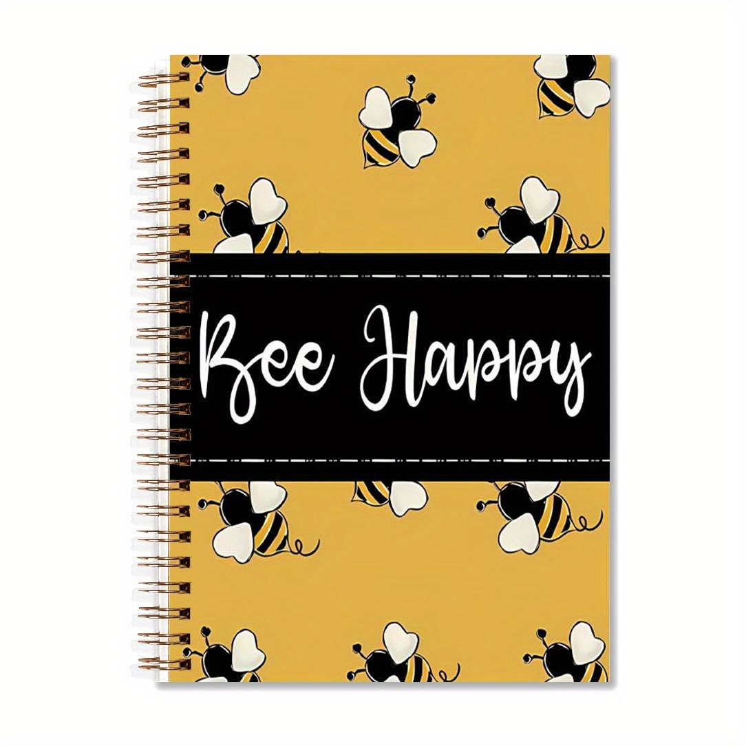 

1pc Bee Theme Notebook Perfect Gifts Notebook Diary Notebook Office Stationery School Supplies Birthday Christmas Gift 5.5x8.3in With 50 Pages, Best For Christmas