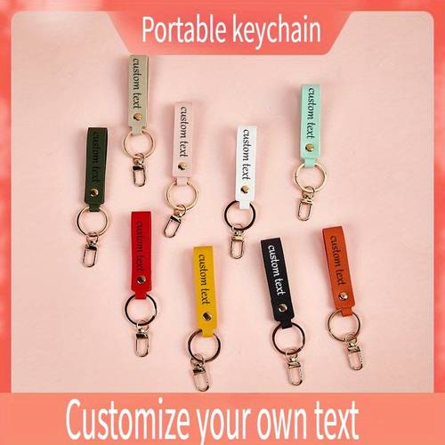 8pcs custom pu bulk order names numbers bulk ordering gifts corporate events team uniforms custom key rings for business branding bulk discount