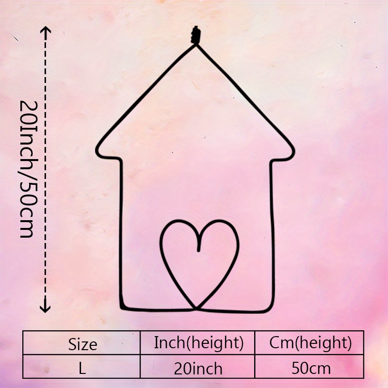 TEMU 1pc Minimalist Wall Cutout - Shape Decor Suitable For Living Room, Bedroom, Porch - Thoughtful Housewarming & Anniversary Gift, /outdoor