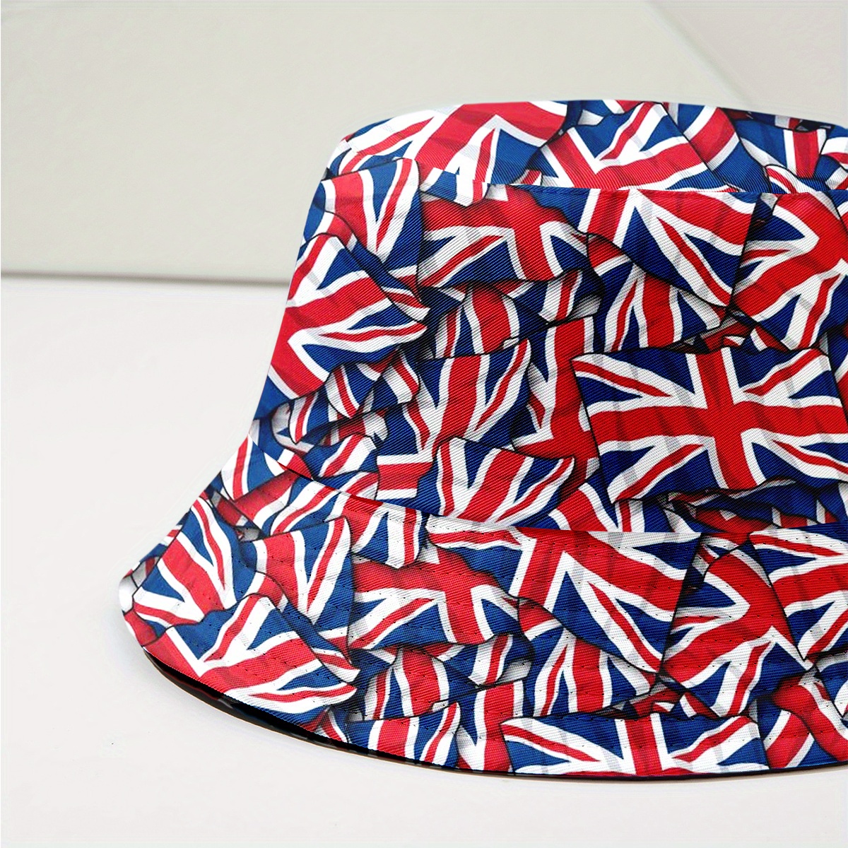 1pc reversible bucket hat british flag print lightweight Temu