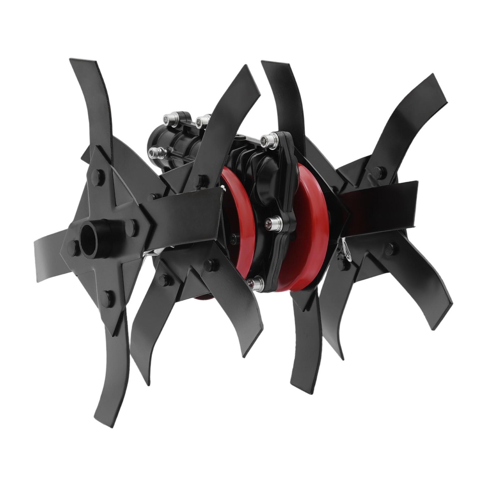 Image of Heavy Duty Tilling Wheel, 9-tooth Cultivating For Soil Loosening, Garden Cultivator Attachment For Greenhouse Lawn