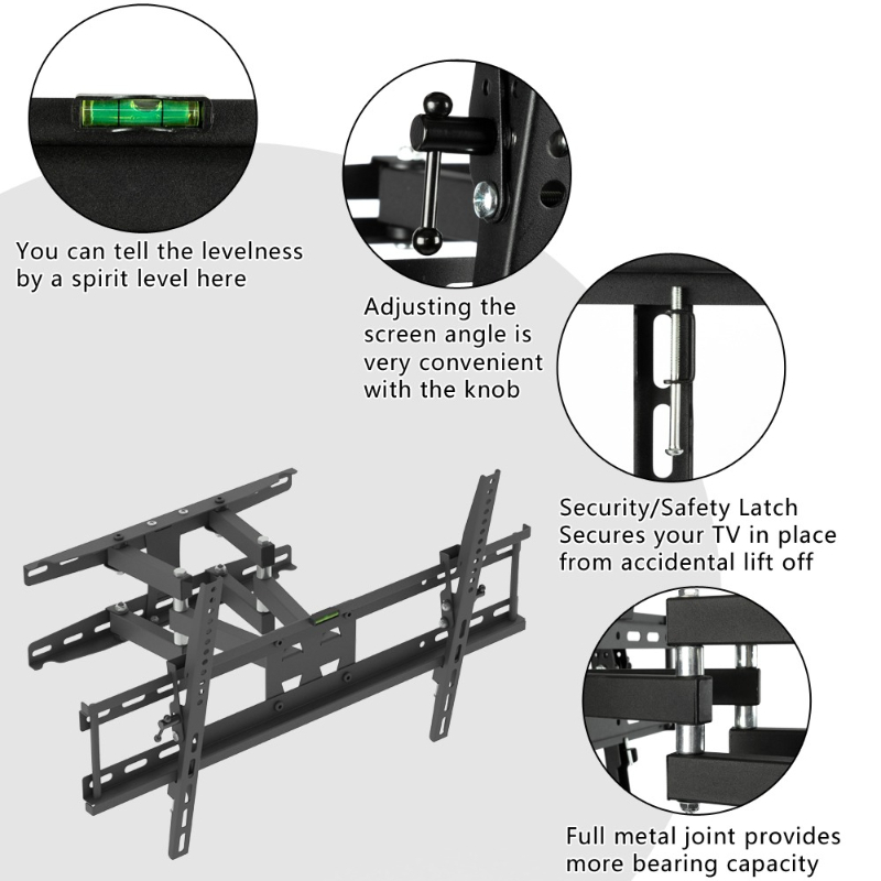 Heavy Duty TV Wall Mount Bracket for 32-70 Inch Screens