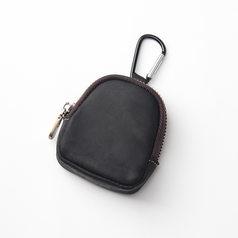 Image of Small Wallet Original Youth Coin Purse Zipper Genuine Earphone Bag Key Holder Pendant