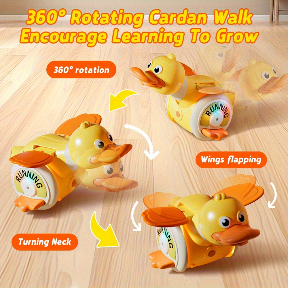 Rechargeable 7–8″ Spinning Light-Up Toy with Music
