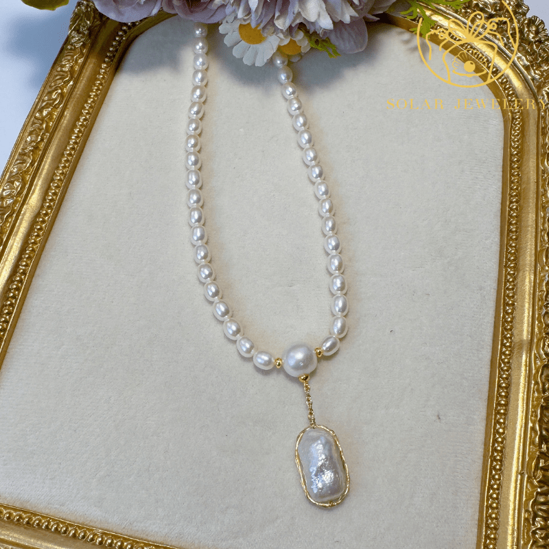 Women's Freshwater Pearl Necklace, Elegant Gift