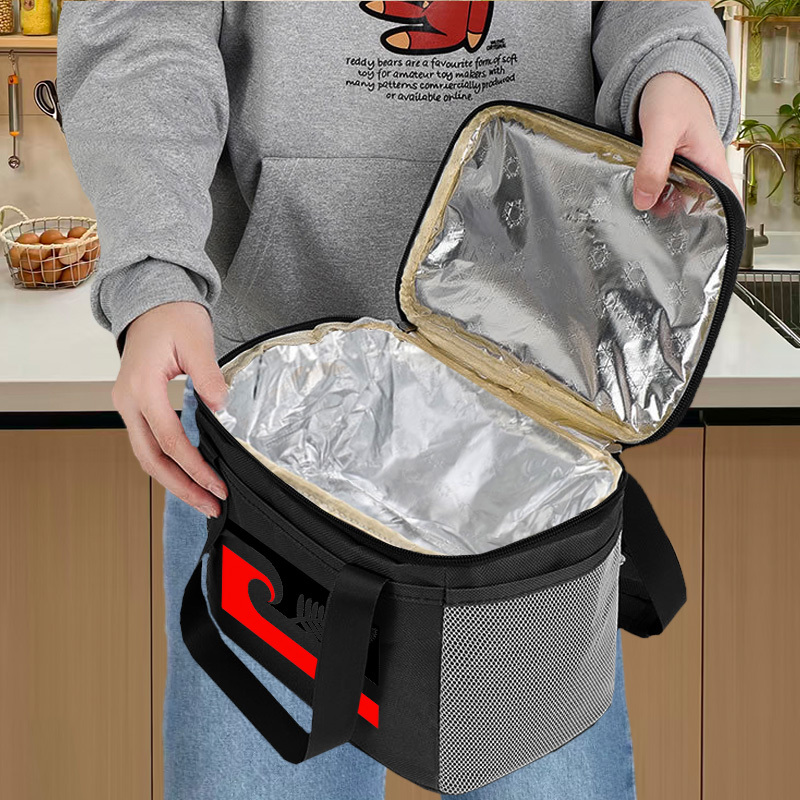 TEMU Large Insulated Lunch Bag Featuring Tino Rangatiratanga Maori Pride, Made From Durable Materials. Ideal For Picnics, School Lunches, And Outdoor