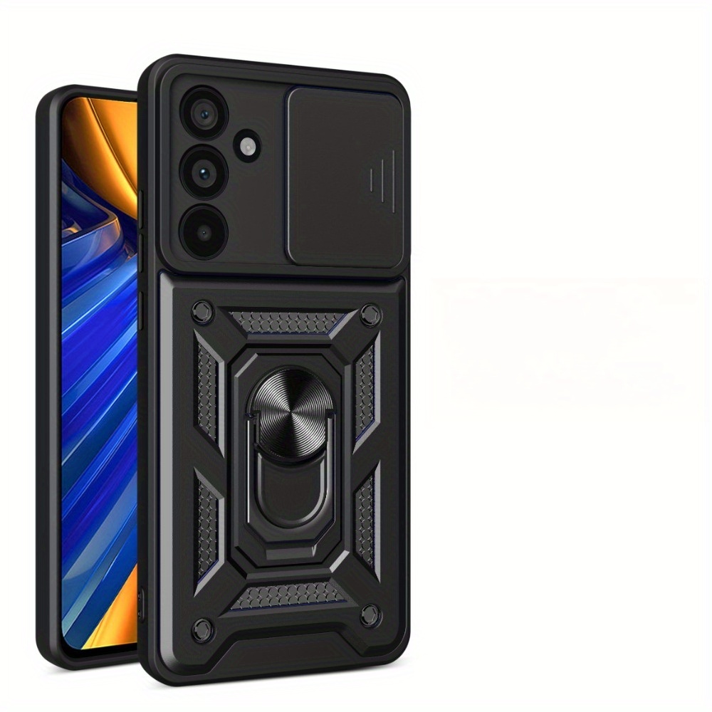 TEMU Phone Case - Compatible With For Galaxy , 15, 34, 35, 53, 54, 55, Featuring A Sliding Camera Cover And Camera Protection, This Matte-textured,