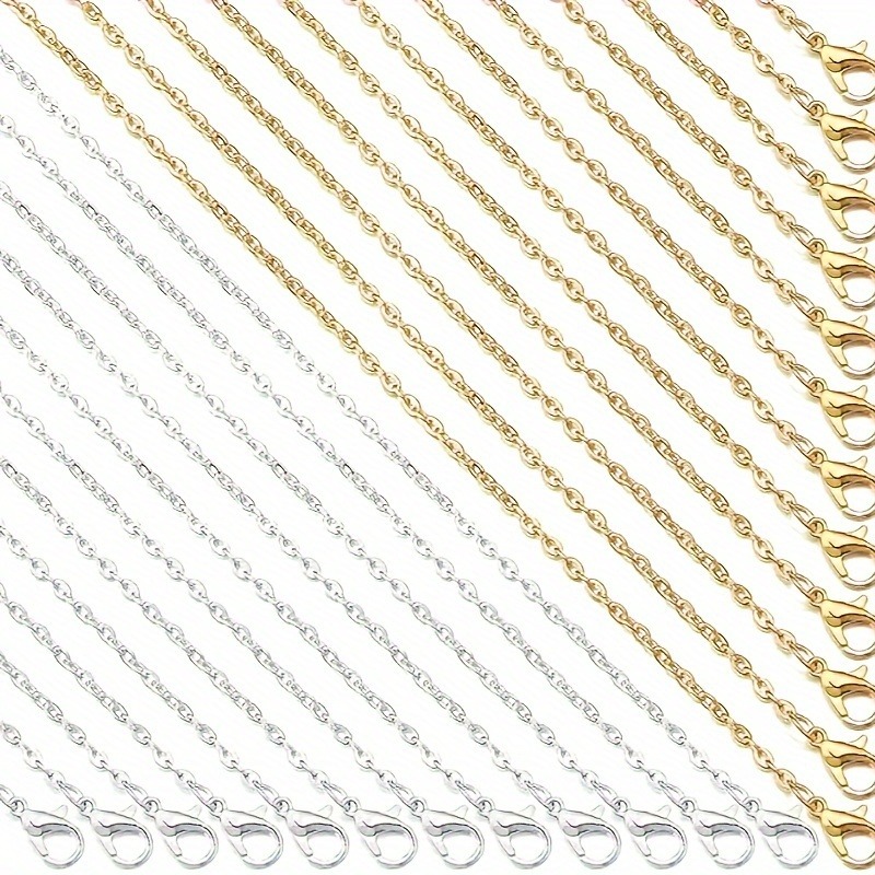 5pcs Stainless Steel O-Shape Chain Necklace Set