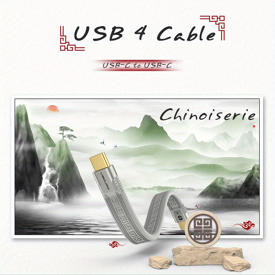 cabo     thunderbolt 4 fpc de 40    tipo c thunderbolt3 cabo de dados 240w 8k   para  , hdd, ssd,   de     Detalhes do produto 0