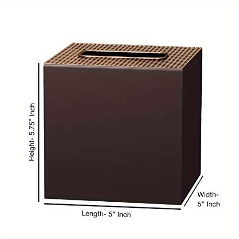   orb boutique tissue box cover set stainless   facial tissue box holder for bathroom vanity countertopsbedroom dresserscopper orb   medium Product details 4