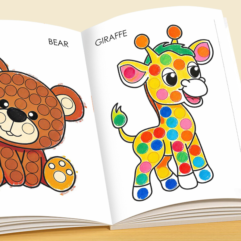 Dot-Activity & Coloring Book for Ages 3-6
