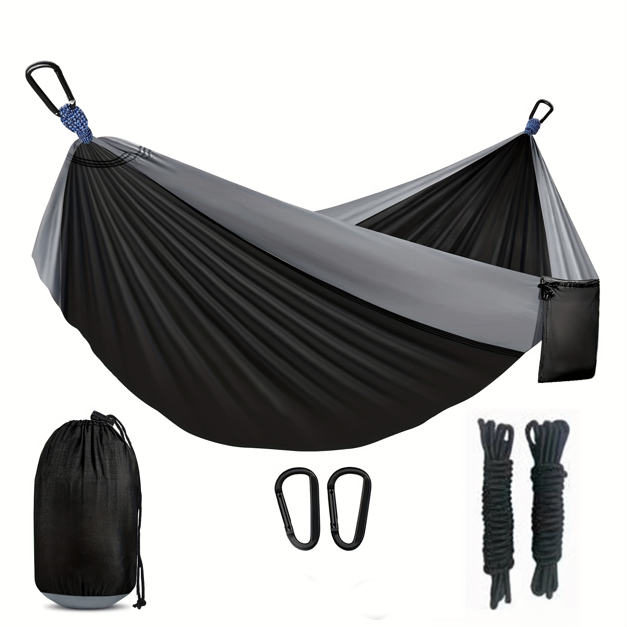 

1pc Camping Portable For 2 And 1 Person With 2 Tree Straps, Lightweight Nylon Parachute , Suitable For Backpacking, Traveling, Beach, Backyard, Patio, Hiking