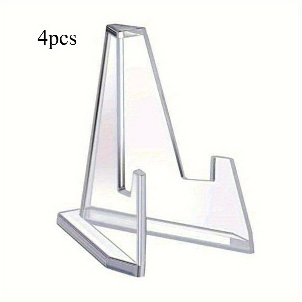 Set Of 4 Acrylic Holders For Showcasing Commemorative , Perfect For Art Display