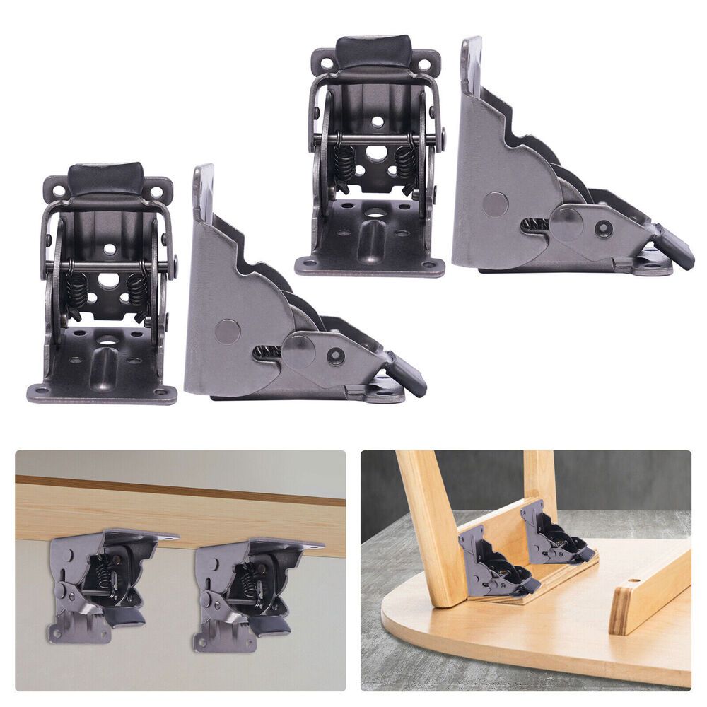 Gdrasuya10 4* Lock Extension Table Feet Folding Support Mount Screw