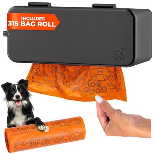 single bag dispenser outdoor or indoor pet waste bag dispenser station stick on or screw on wall mount bags storage outdoor container 315 bag large roll black
