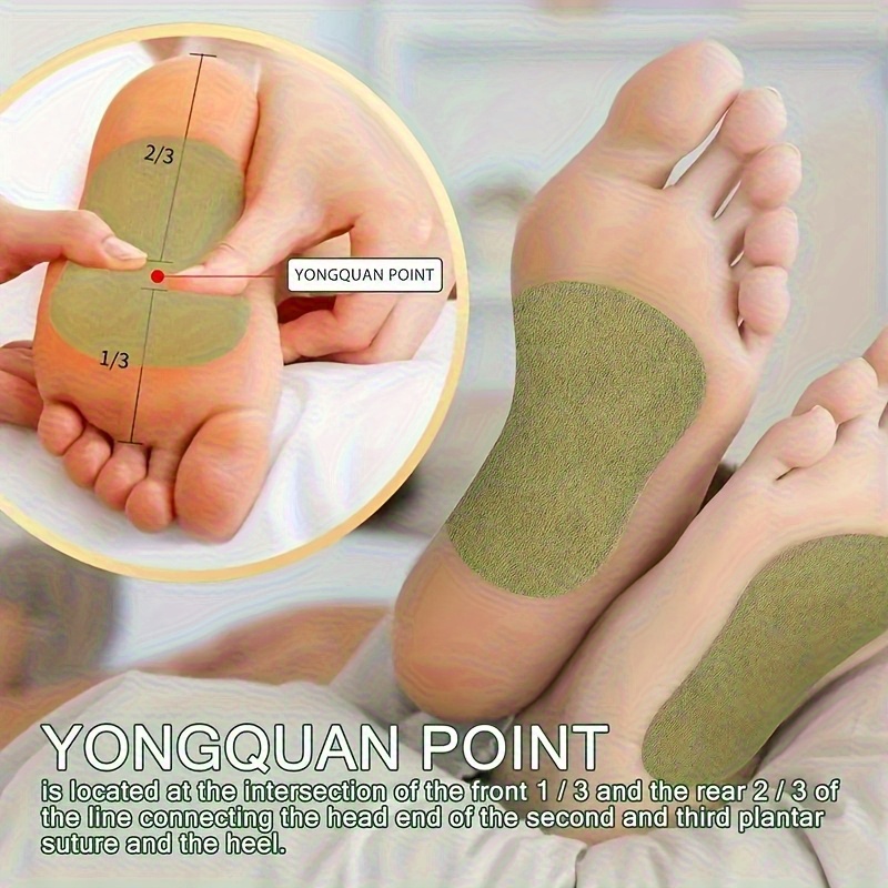 120pcs Foot Acupressure Patches - All-Day & Night Use - Traditional Chinese Medicine Design, Natural Style, Breathable Fabric for Self-Care Enthusiasts