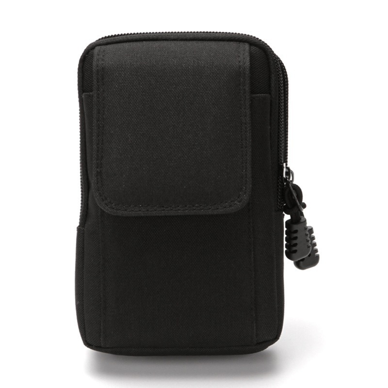 TEMU Bolso de cinturón táctico para exteriores, multifuncional, de capa, negro, con cremallera, bolsa de accesorios y portátil para montañismo y