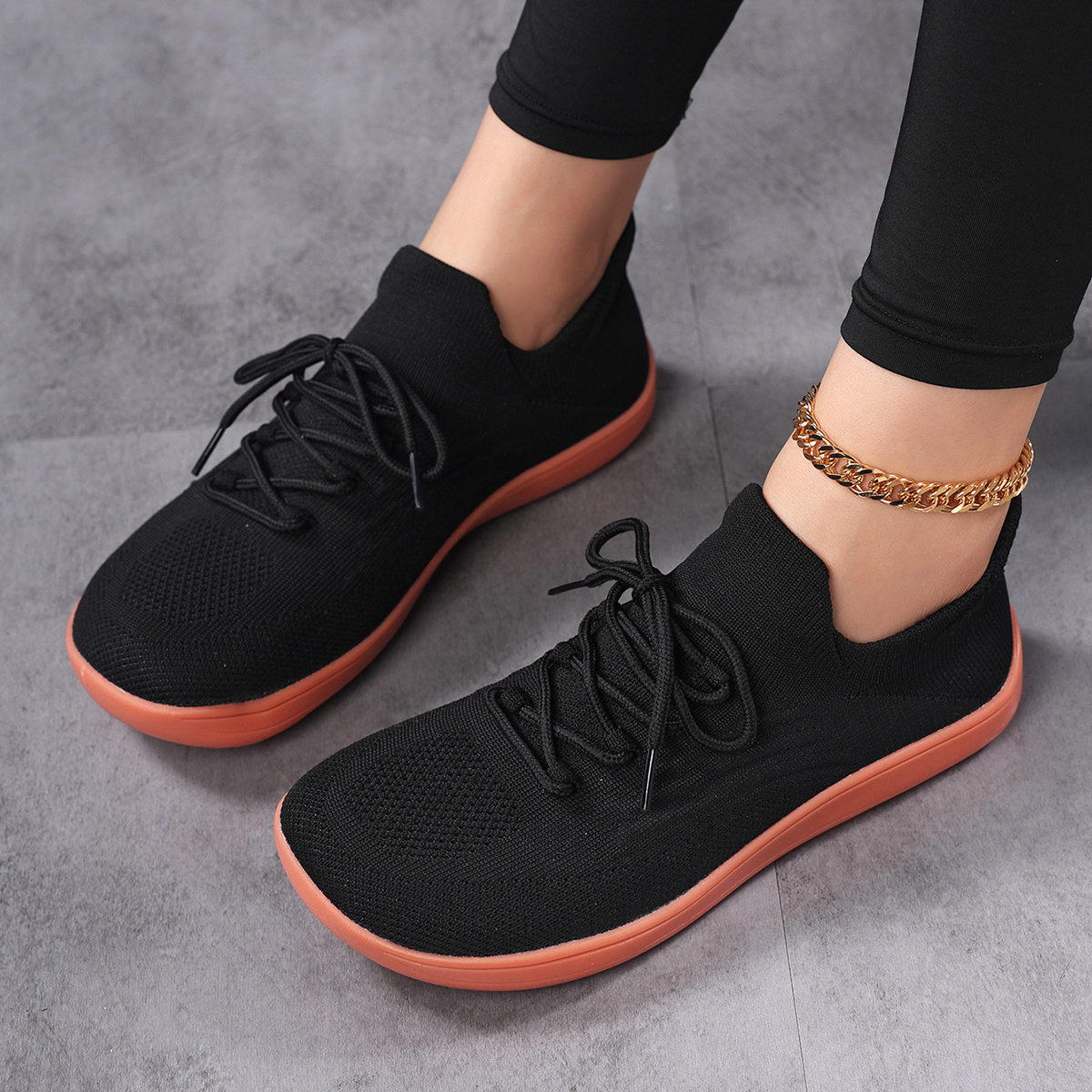 Women's Plus-Size Wide-Toe Running Sneakers for Comfort