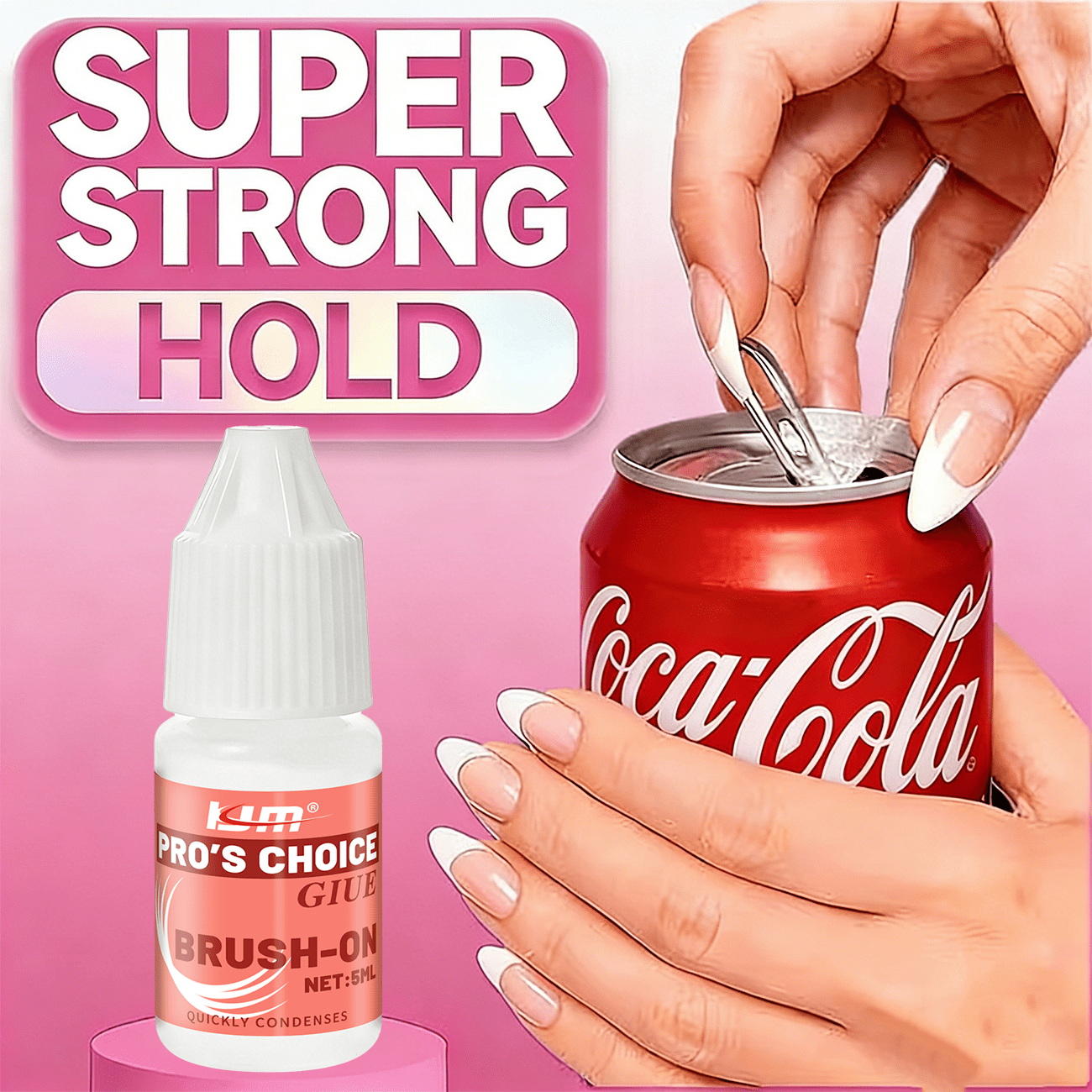 strong nail   no wipe needed   strong nail tip   suitable for broken nail bonding super strong   nail   long lasting nail   hand and toe   bonding nail gemstone bonding
