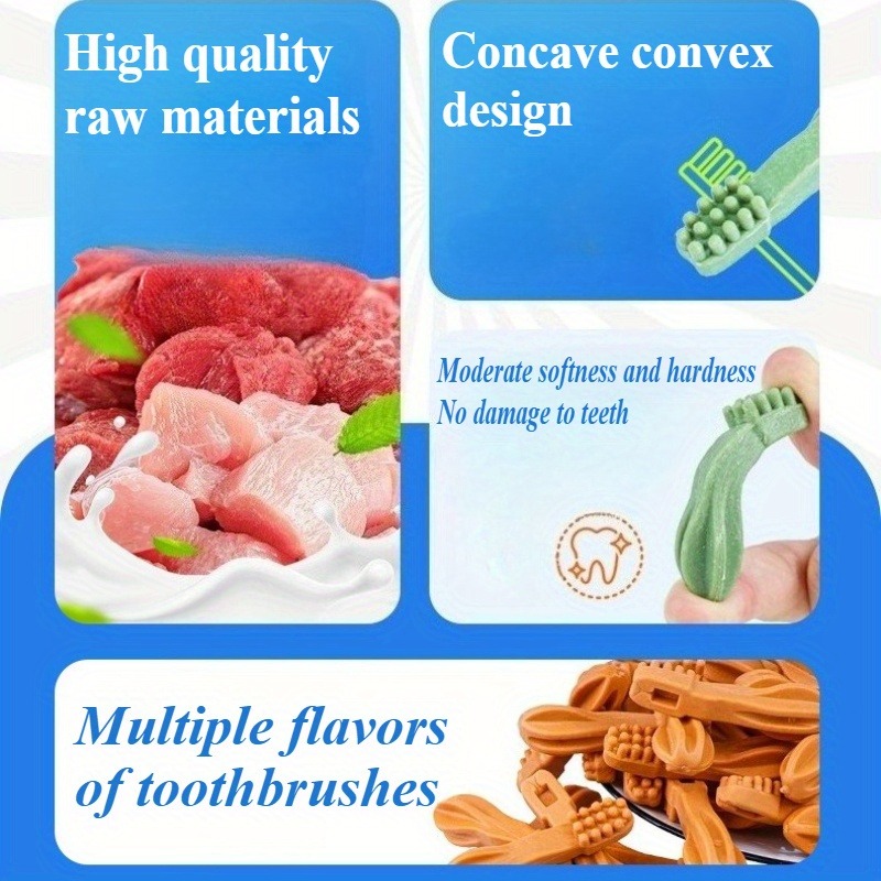 two packs of valuable teeth grinding cleaning and durable diverse flavors beef green tea chicken   food for pets universal for cats and dogs reward training Product details 1