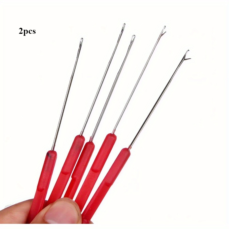 2/4pcs Beading Tools, Stringing Tools, Handmade Decorative Wire Wrapping Tools, Fine Crochet Hooks, Handmade Shoes And Hats Knitting Tools, Crochet Supplies