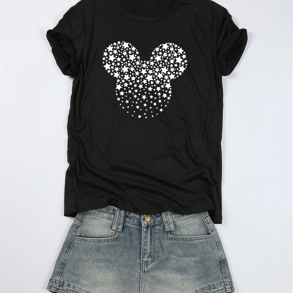 

Women's -sleeved T- - Polyester Top For , Pattern,
