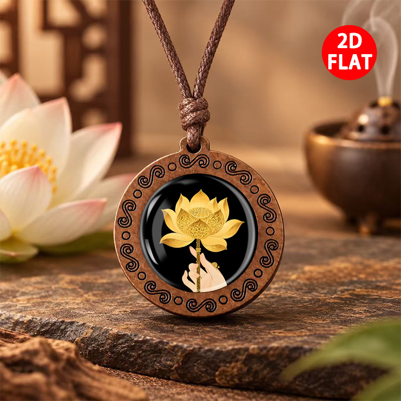 Unisex Buddhist Elements Pendant Necklace