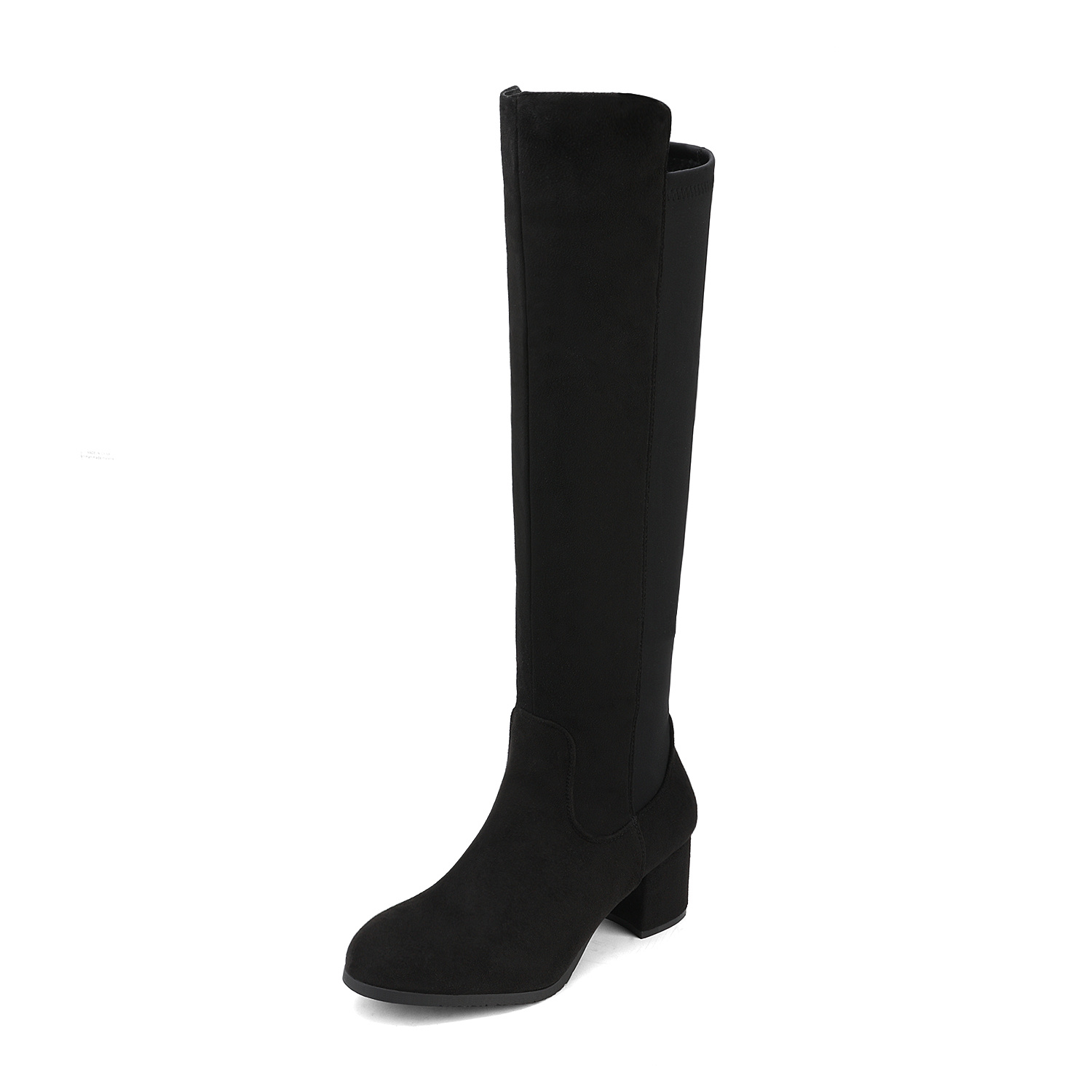 Image of Dream Pairs Women's Knee High Boots | Pointed Toe & Side Zipper With Block Heel Chunky Heel, Women Shoes