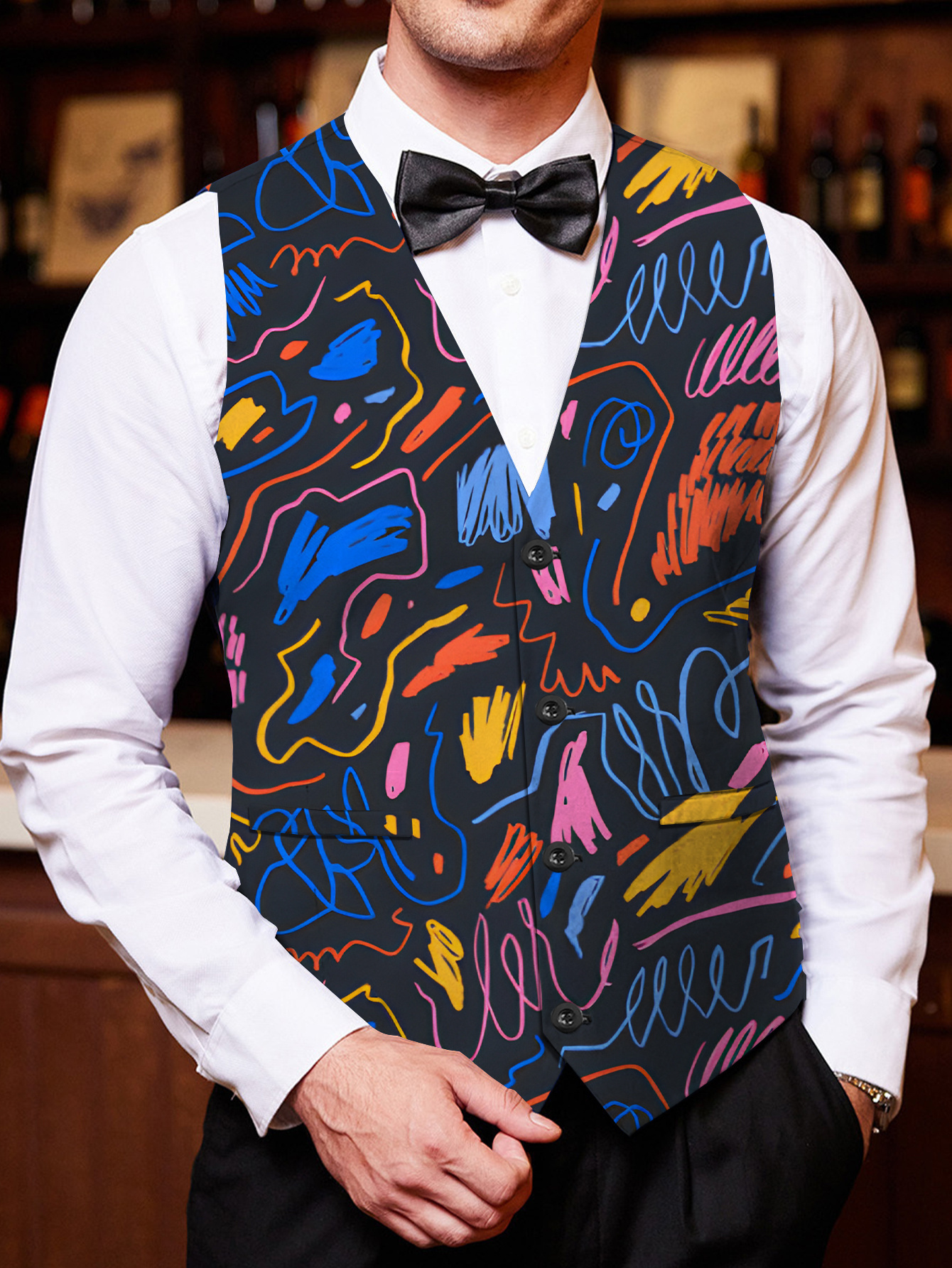 chaleco cuello hombre formal casual Temu Ecuador