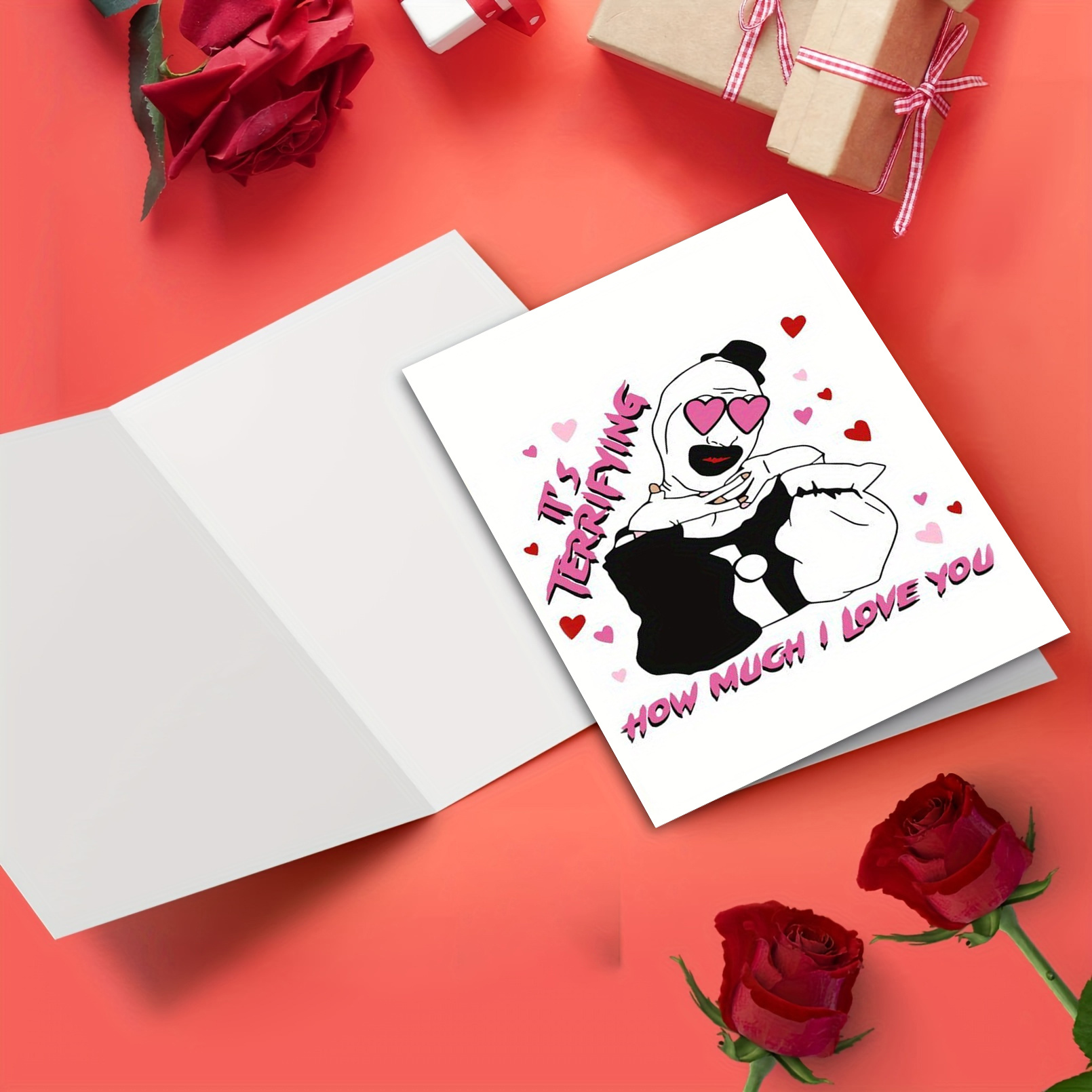 

1pc, Funny Valentine's Day Card, 6.29" X 4.33", High-quality Paper, Greeting Card With Envelope, Husband, Wife, Boyfriend, Girlfriend - No Electricity Needed