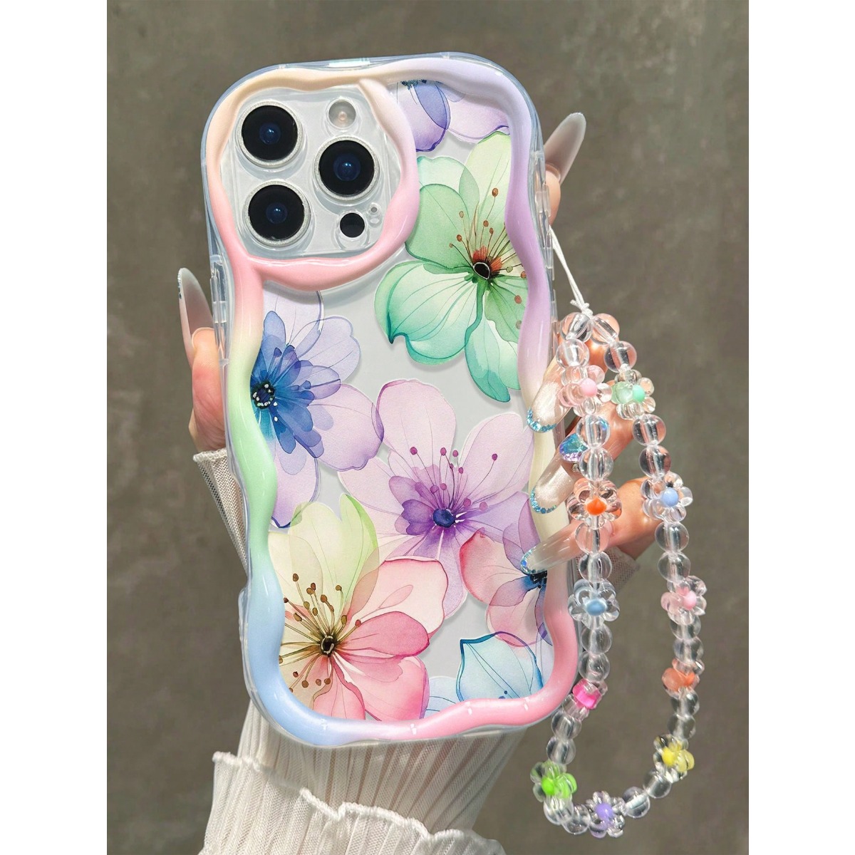 Etui za telefon - Stilski ovitek za telefon z vrvico, ljubka oblika, združljiv z Iphone 16, 15, 14, 13, 12, 11 Pro Max, pa tudi Samsung A/S