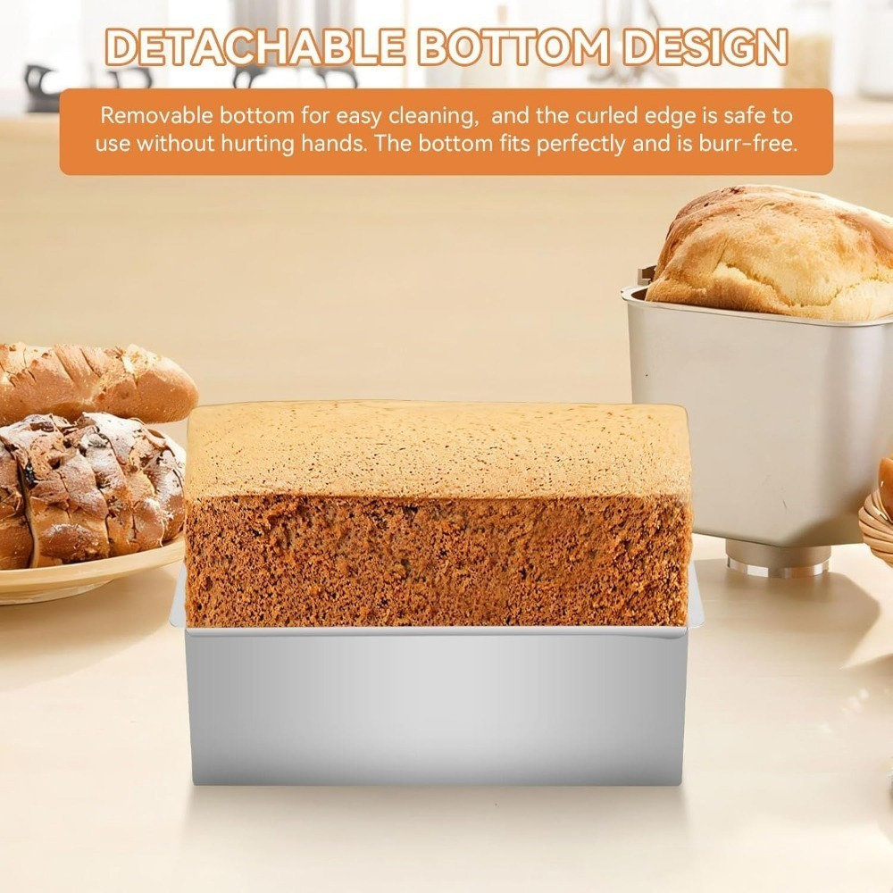 1pc aluminum square cake pan movable bottom 10 inch oven Temu