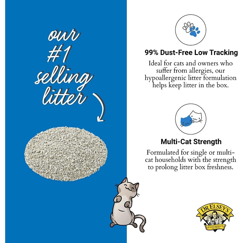Dr. Elsey'S Ultra Premium Clumping Cat Litter 18 Lb/ 8. 16 Kg Pack May Vary
