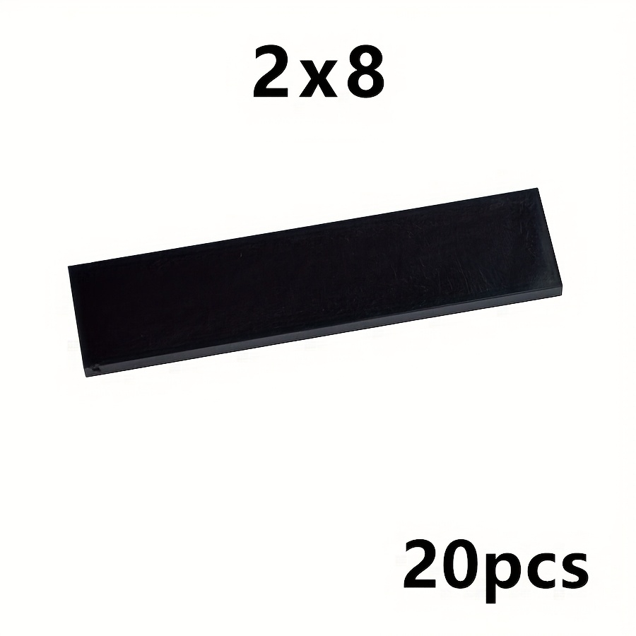 20pcs DIY 2x8 Dots Smooth Building Blocks