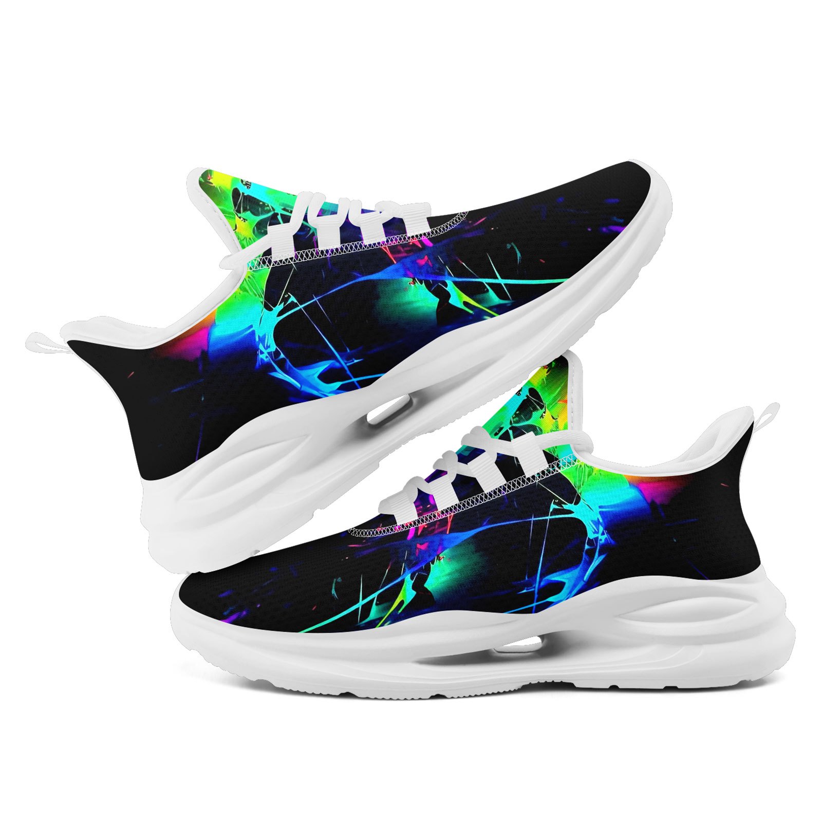 Men's Vibrant Running Shoes with Midsole Suspension Technology