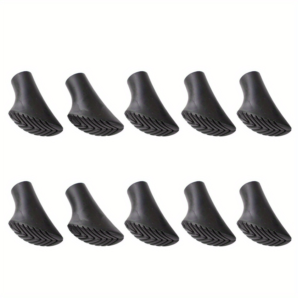 5pcs/10pcs Durable Cane Tips, Hoof-shaped Multifunctional Foot Covers, -absorbing, Wear-resistant, Suitable For Trekking Poles