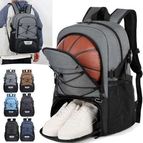 bolsa de gimnasio: mochila deportiva de viaje para baloncesto, fútbol, desplazamientos, senderismo, trekking, con bolsillo para zapatos, para viajes cortos y mochila