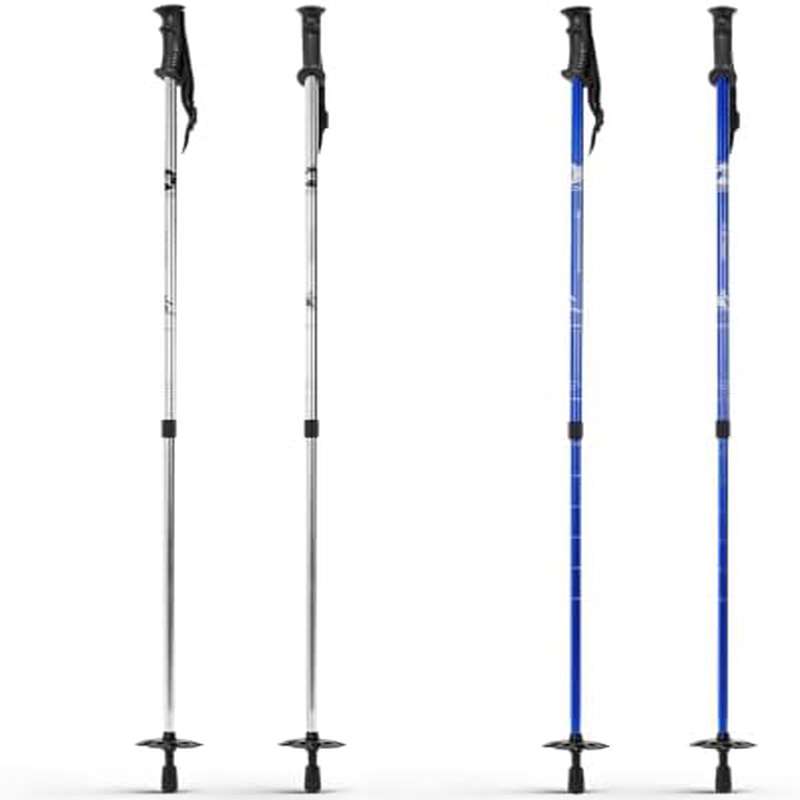 1 adjustable poles for downhill skiing lightweight aluminum alloy suitable for adults mixed color
