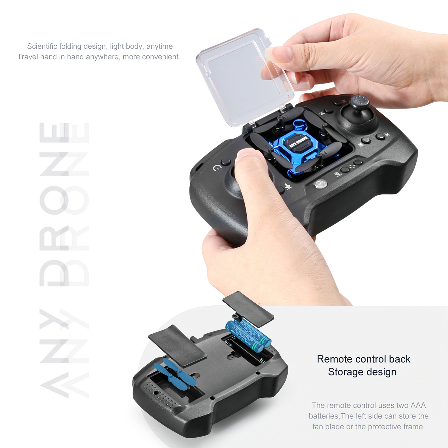 Foldable Drone 4K Camera, FPV Drone for Kids and Adults, Beginner Mini Drone Pocket FPV Quadcopter with 360° Flip.