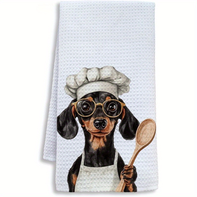 TEMU 1pc 18&times;26 Inch Funny Chef Kitchen Towels, Gifts For Dishteatowelsofforkitchenchefgiftsofmenwomendecorationhandtoweland
